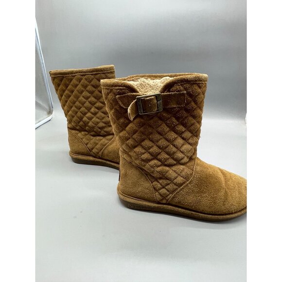 bearpaws boots winter rain brown suede upper adjustable strap size 8 READ - Picture 6 of 8